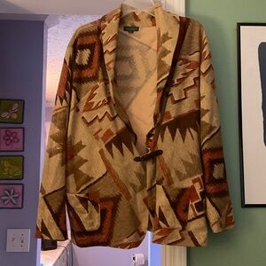 Ralph Lauren Multicolor Aztec Blazer